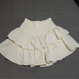 VICI Smocked Ruffle Mini Skort